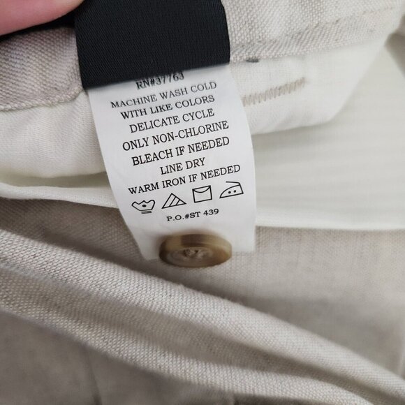 Axis LA Linen Pant Mens XL Pull on Drawstring Vacation Beach Tropical Cruise NWT - Picture 5 of 12